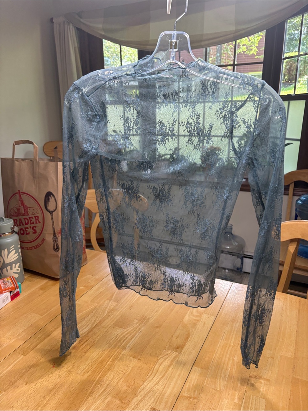 Mesh Blue Top
